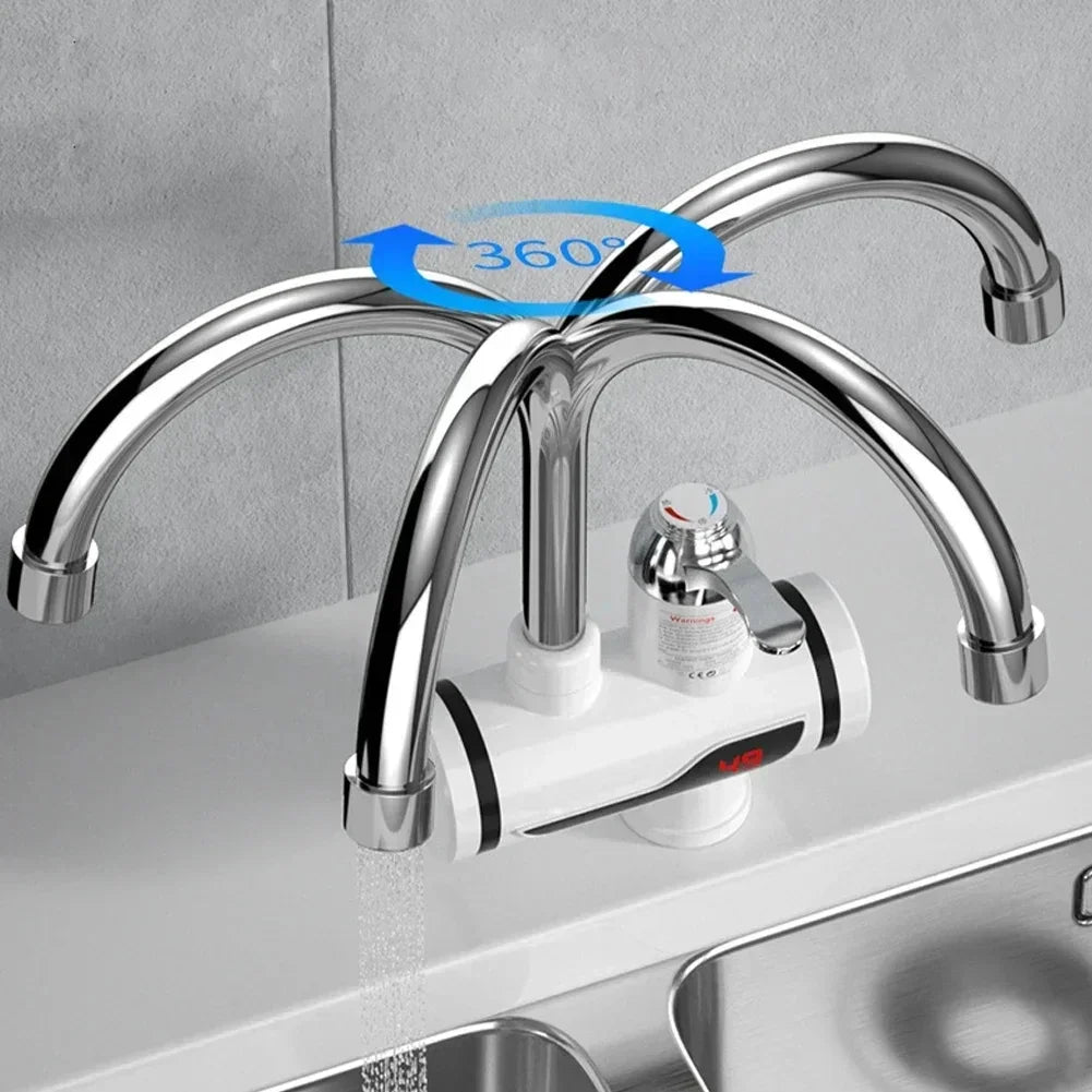 Water Heater Faucet, Instant Hot Water, 360 Degree Rotation