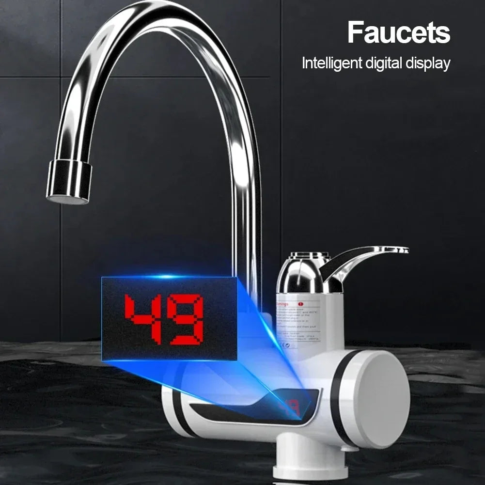 Water Heater Faucet, Instant Hot Water, 360 Degree Rotation