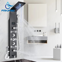 LED Shower Faucet, Digital Display, Waterfall Shower Head