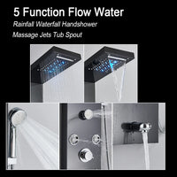 LED Shower Panel, Waterfall Rain, Digital Display