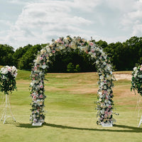 Arc de nuntă, design metalic mare, decor versatil pentru petrecere