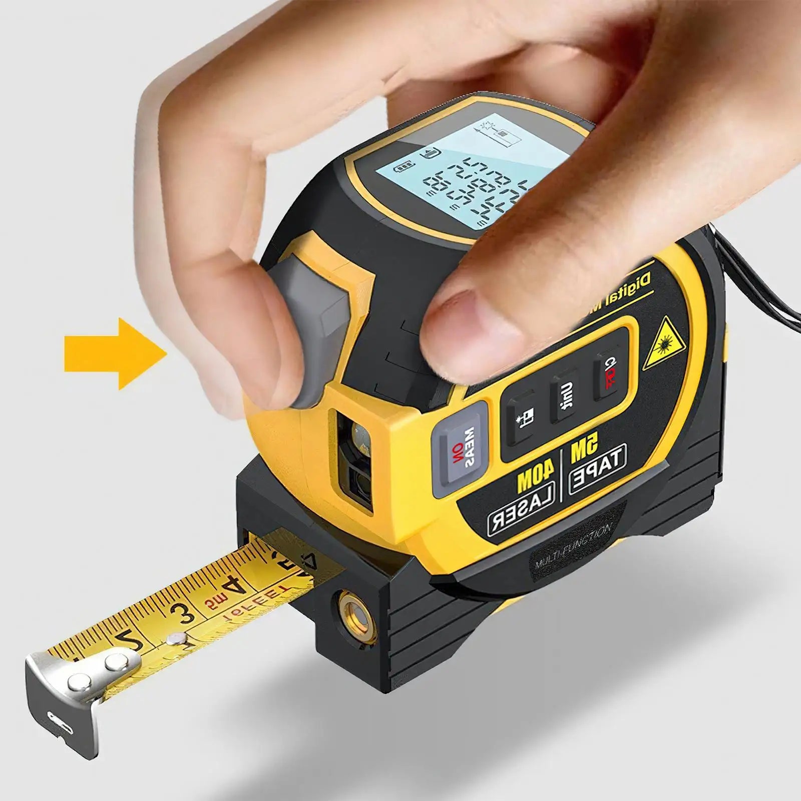 Laser Afstandsmeter, Digitale Meting, Roestvrijstalen Constructie