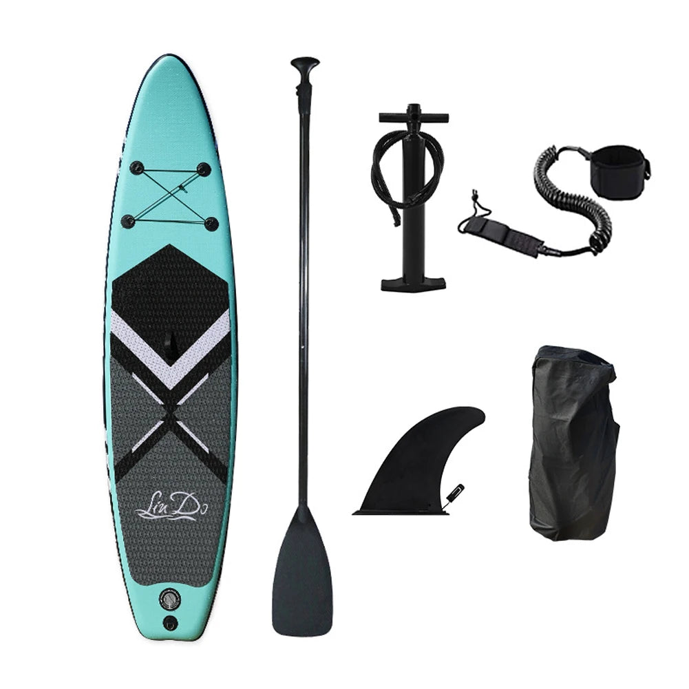 Oppustelig Stand Up Paddle Board, Surf Sæt, PaddleBoard Fin