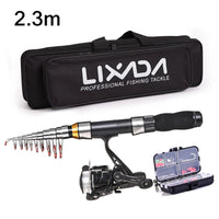 Fishing Rod Reel Combo, Telescopic Rods, Spinning Reels