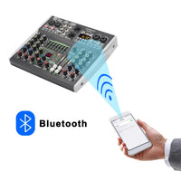 Ljudmixer, Bluetooth-anslutning, professionell ljudkvalitet