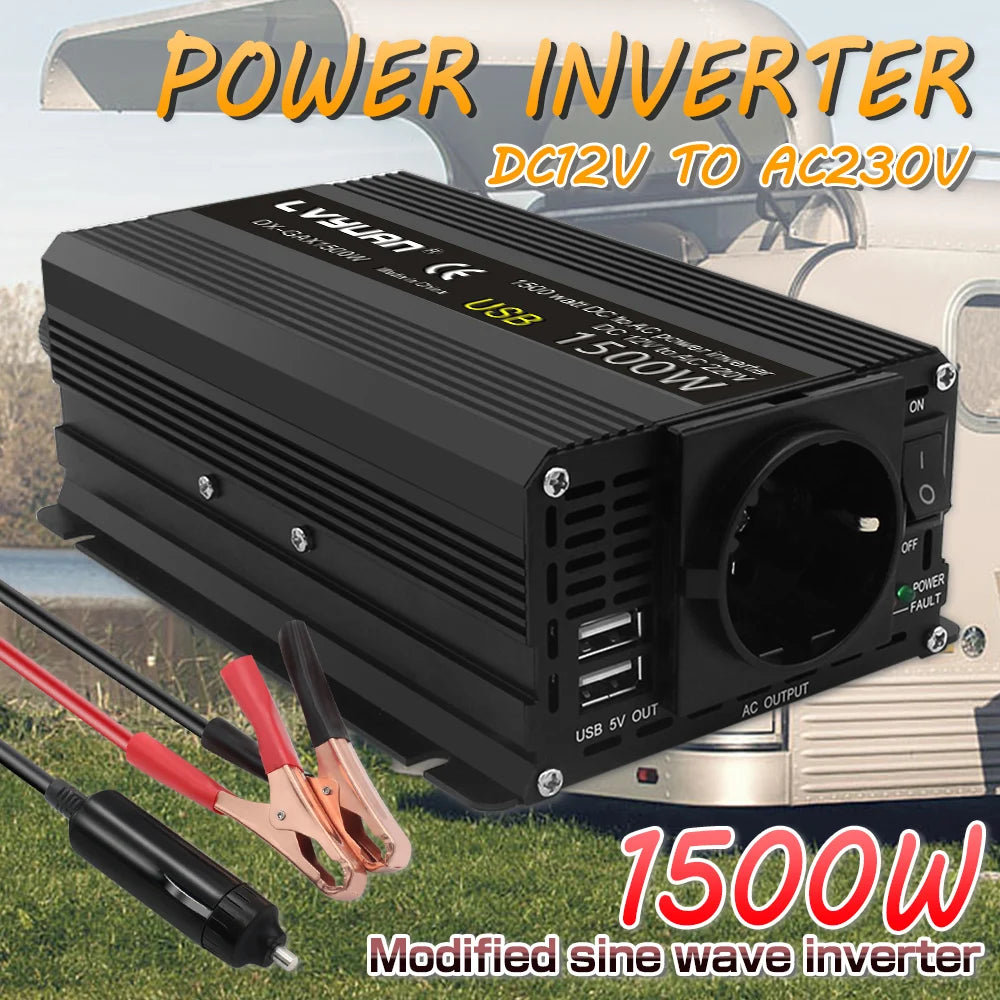 Invertor de putere, 12V, 220V