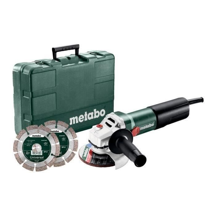 METABO Angle grinder WQ 1100-125 Set