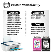 Ink Cartridges, Remanufactured, HP 301 XL