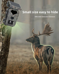 Hunting Camera, Infrared Night Vision, Solar Charging