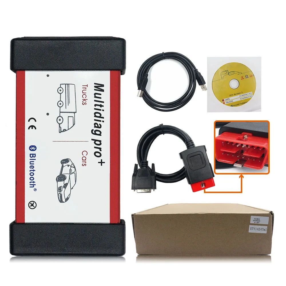 OBD2-skanner, Bluetooth-anslutning, bil- och lastbilsdiagnostikverktyg