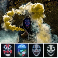 Bluetooth LED Face Mask, Programmable Display, DIY Photoes