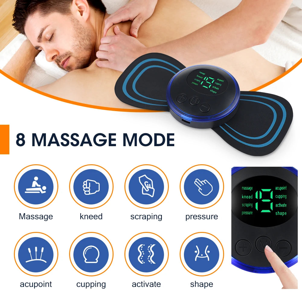 Nakke Massager, EMS Muskelstimulator, Smertelindring