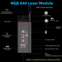 Laser Module, 80W Hoog Vermogen, Lucht Ondersteuning