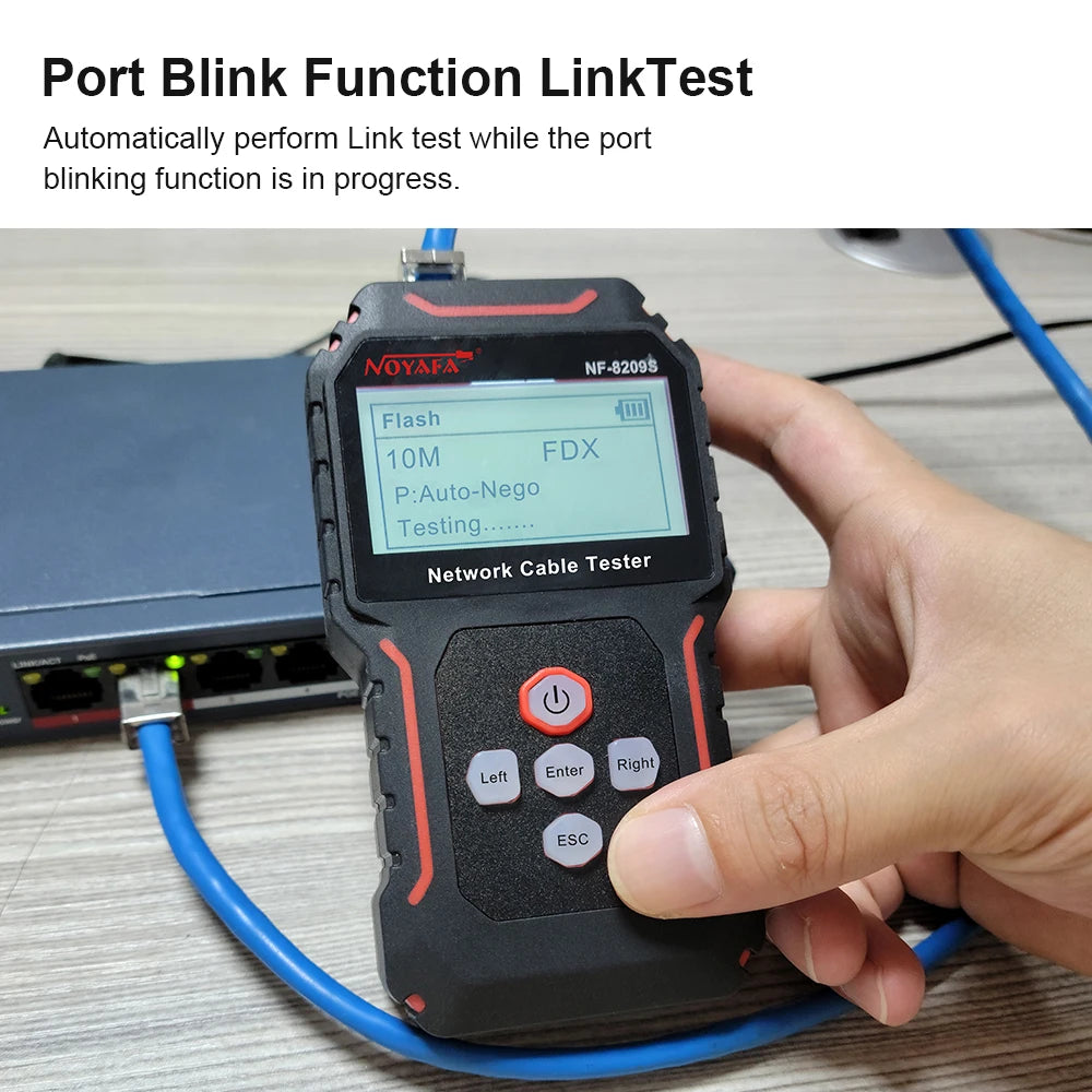 Network Cable Tracker, LCD Display, Measure Length