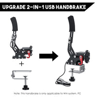 USB Handbrake, 14 Bit Resolution, Compatible with Logitech and Fanatec Systems