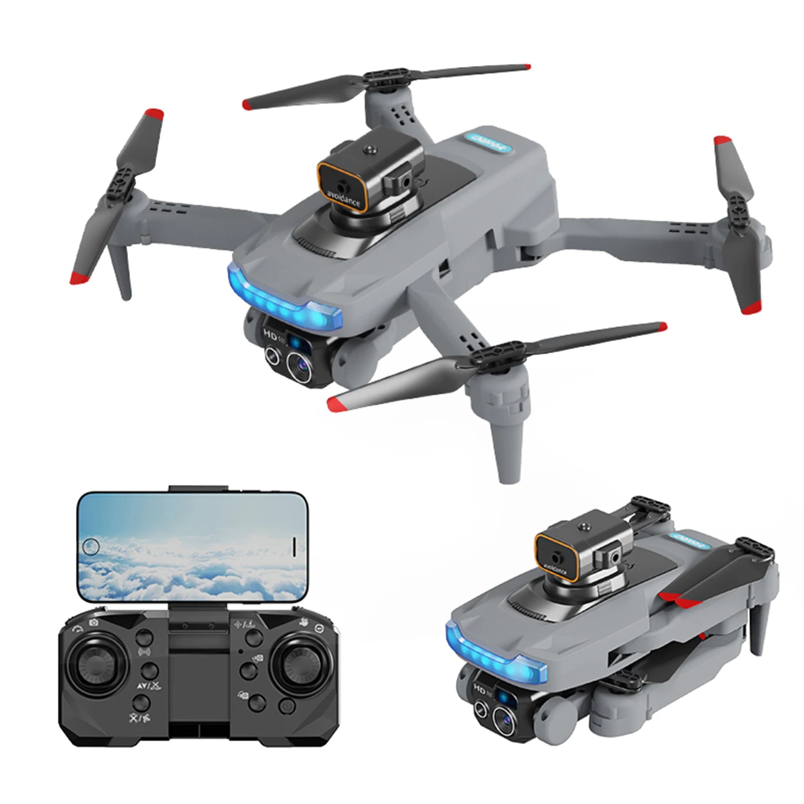 Mini Drone, 4k HD-kamera, hinderundvikning