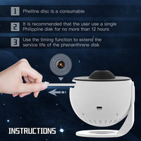 Star Projector Light, Galaxy Projection, LED Lamp