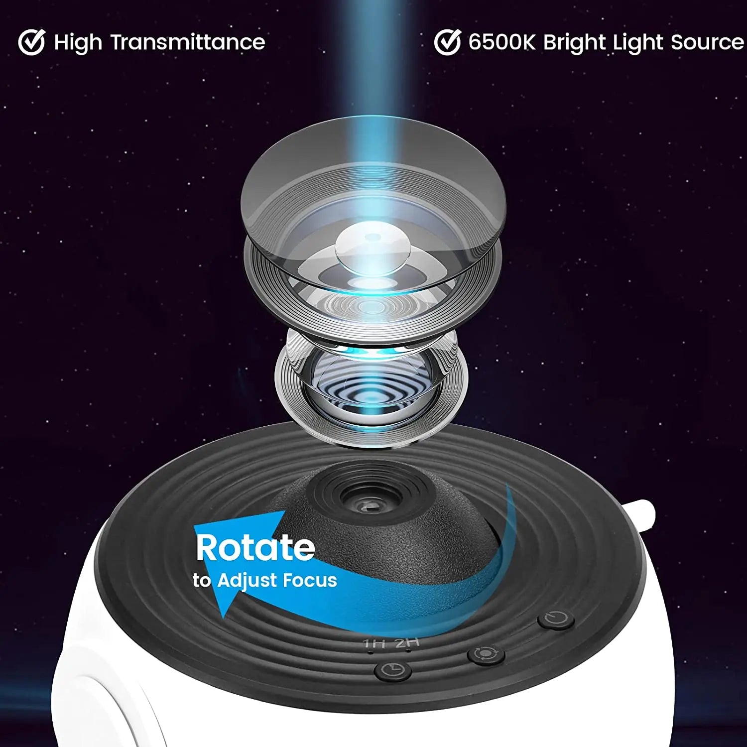 Star Projector Light, Galaxy Projection, LED Lamp