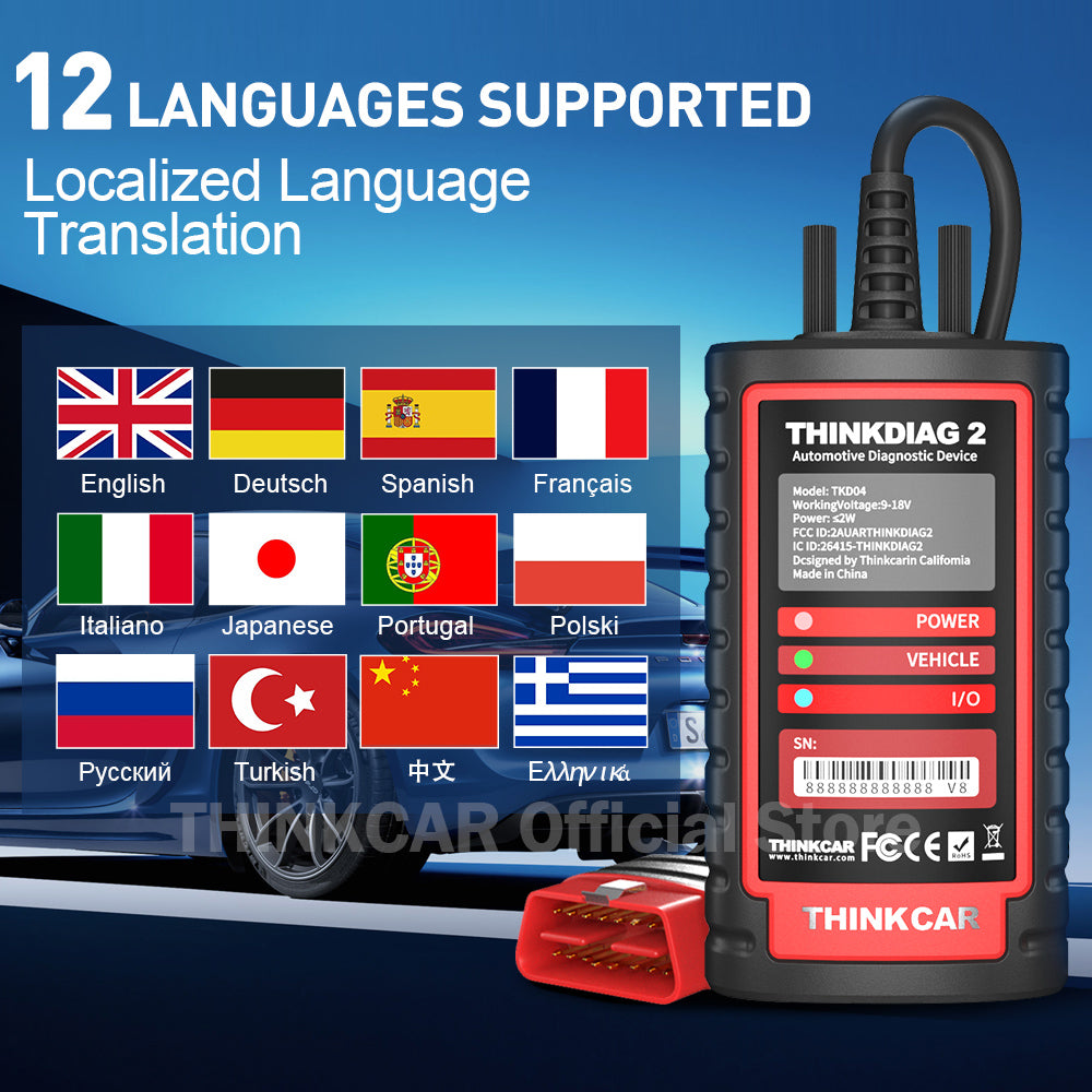 Instrument de diagnosticare OBD2, compatibilitate cu toate mărcile de mașini, codificare ECU și serviciu de resetare.