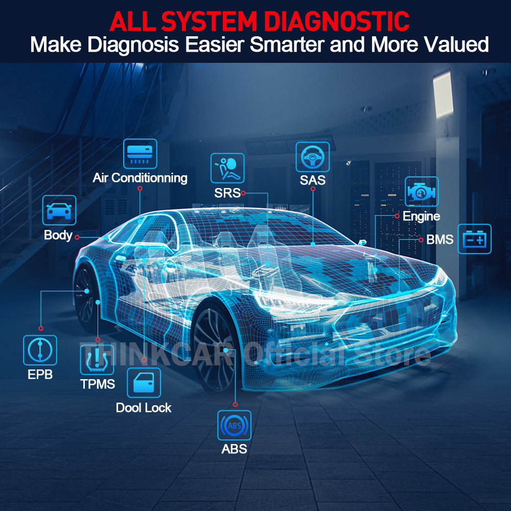 OBD2 Diagnostisk Værktøj, Kompatibilitet med Alle Bilmærker, ECU Kodning & Nulstillingsservice