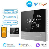 Smart termostat, WiFi-anslutning, Kompatibel med Google Home och Alexa