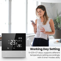 Smart Termostat, WiFi-forbindelse, Kompatibel med Google Home og Alexa