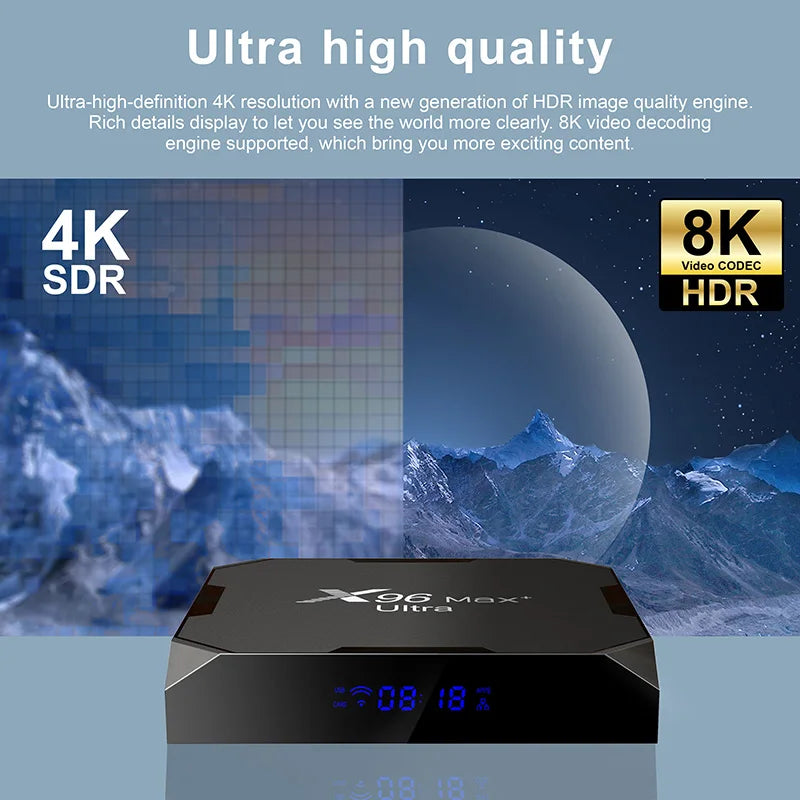 Android TV-boks, Ultra HD 8K, Amlogic S905X4