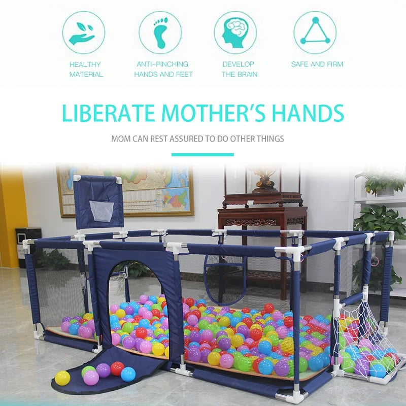 Baby Playpen, Solid Color, Safety Game Barriers