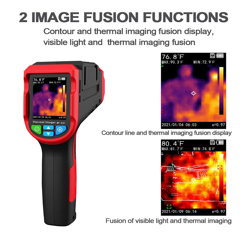 Imager termic cu infraroșu portabil, rezoluție de 340x240, senzor cu 1024 de pixeli.