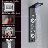 LED Shower Faucet, Waterfall Rain Shower, Spa Massage Sprayer