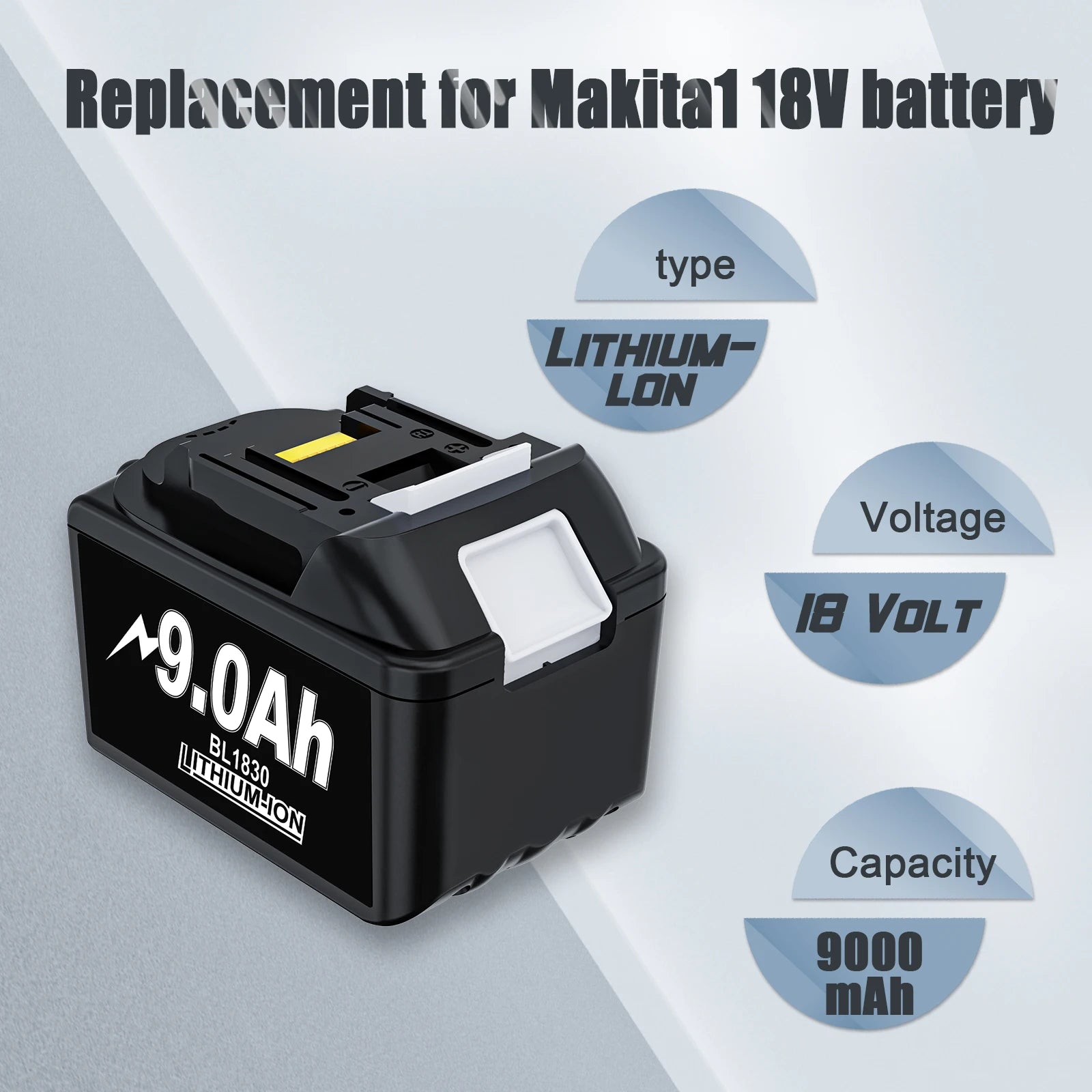 Makita BL1860B Battery, 18V, 90Ah, Long-lasting Power