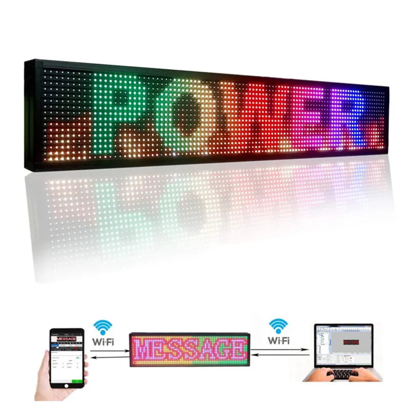 Outdoor LED Sign, Full Color, Wifi Connectivity
