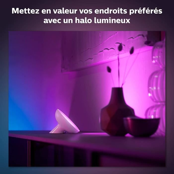 Philips Hue White & Color Ambiance, Bloom, Black, Bluetooth compatible, works with Alexa, Google and Homekit