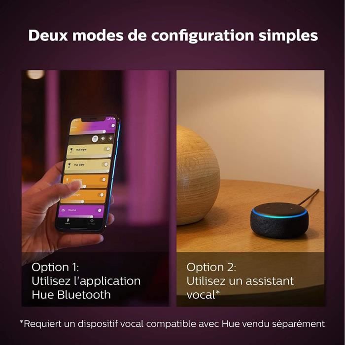 Philips Hue White & Color Ambiance, Bloom, Black, Bluetooth compatible, works with Alexa, Google and Homekit