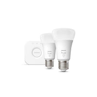 Philips Hue White - Connected LED Bulb Starter Kit - 9.5W - E27 - Pack of 2