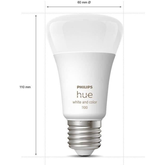 Philips Hue White and Color Ambiance, Starter Kit 2 Bulbs E27, 75W, Bluetooth, works with Alexa, Google and Homekit