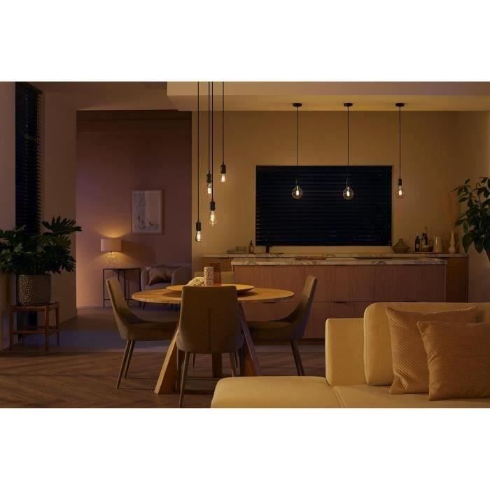 Philips Hue White Ambiance, E27 Filament ST64 Connected LED bulb, Bluetooth compatible, works with Alexa, Google and Homekit