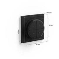 Philips Hue Bouton Remote control Tap Dial Dial Switch, black, allows the control of several parts or an area