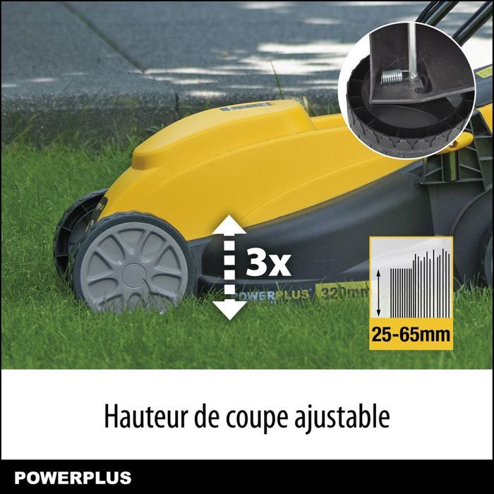 Lot 1300w 32cm electric lawn mower + 250w edger POWXG6212T