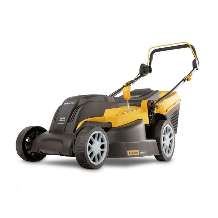 PowerPlus Powxg6281 Powxg6281 electric lawn mower - 2000 W lawn mower, 420 mm Ø, with collection, mulching and rear ejection