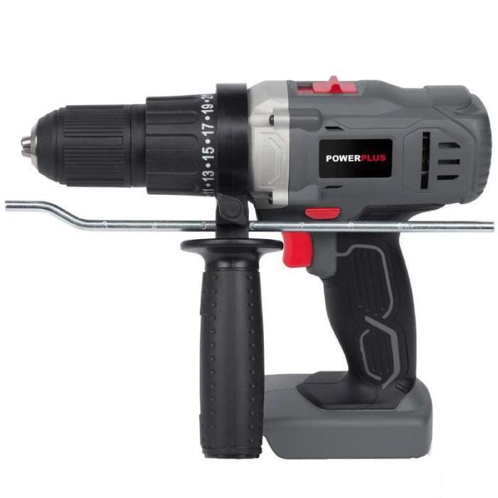 Power Plus Drill with shock screwdriver 18 V li-on (battery not included) Poweb1520