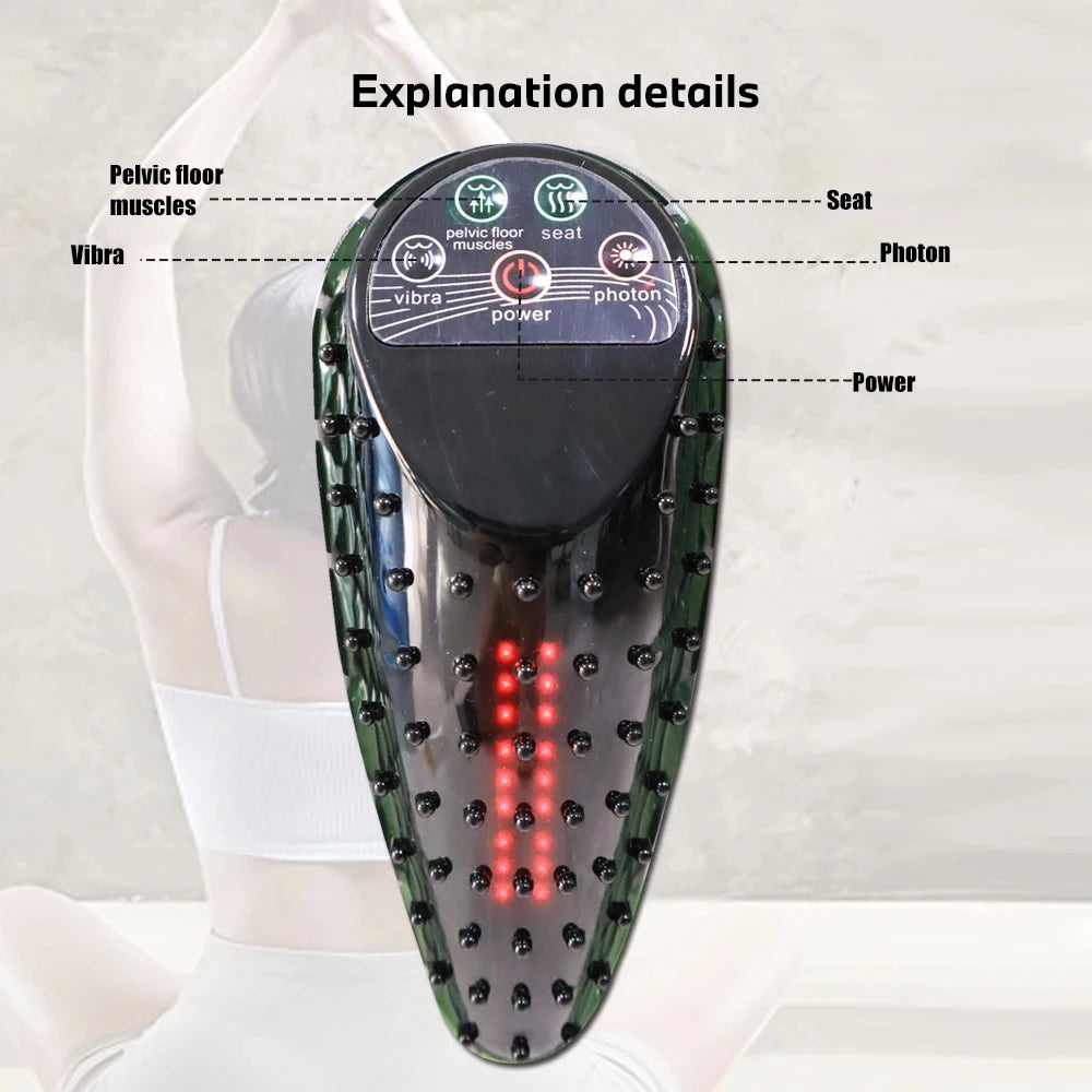 Pelvic Floor Muscle Massage Pad, Infrared Vibration Massage, Heating Kegel Therapy