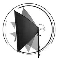 Kituri de iluminat pentru fotografie, iluminare cu softbox, sistem de lumină profesional.