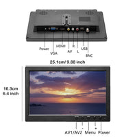 Tragbarer Monitor, 101 Zoll, HD-Bildschirm
