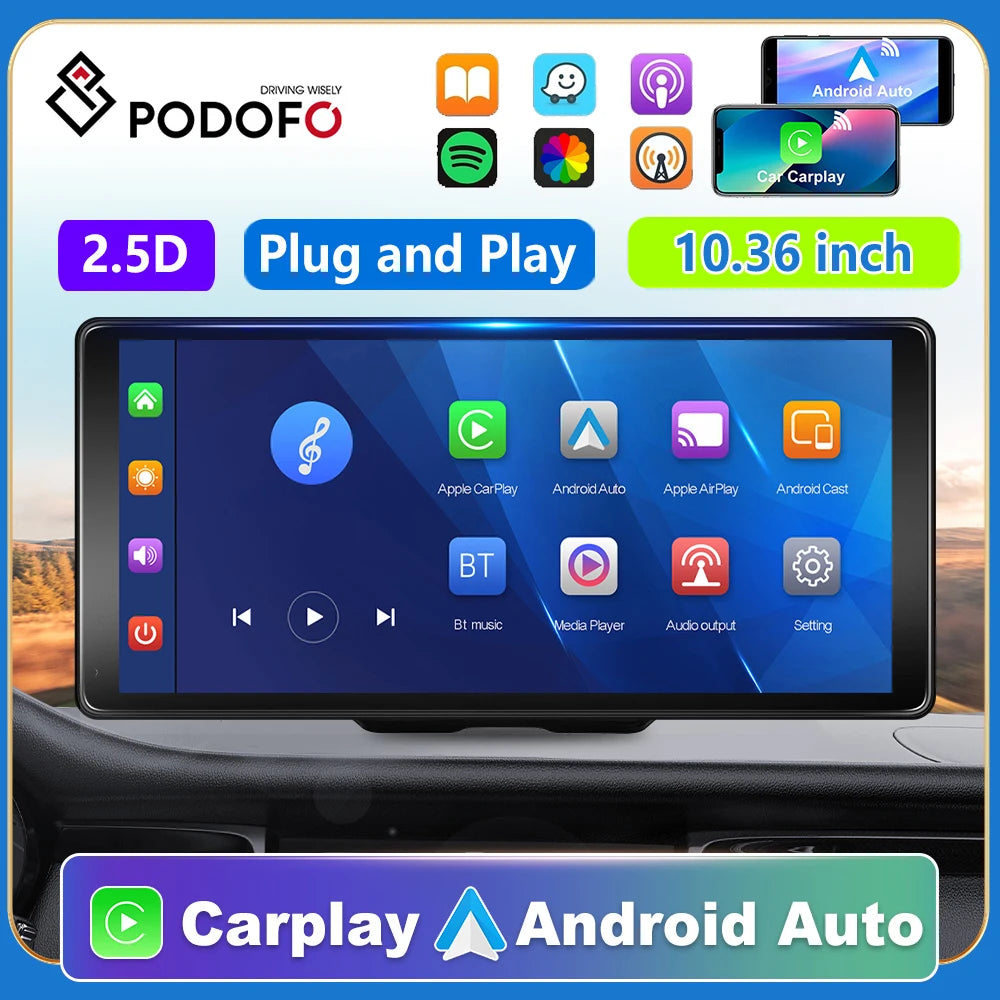 Carplay Monitor, Android Auto, WiFi GPS