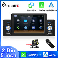 Radio auto MP5, conectivitate Bluetooth, integrare Carplay