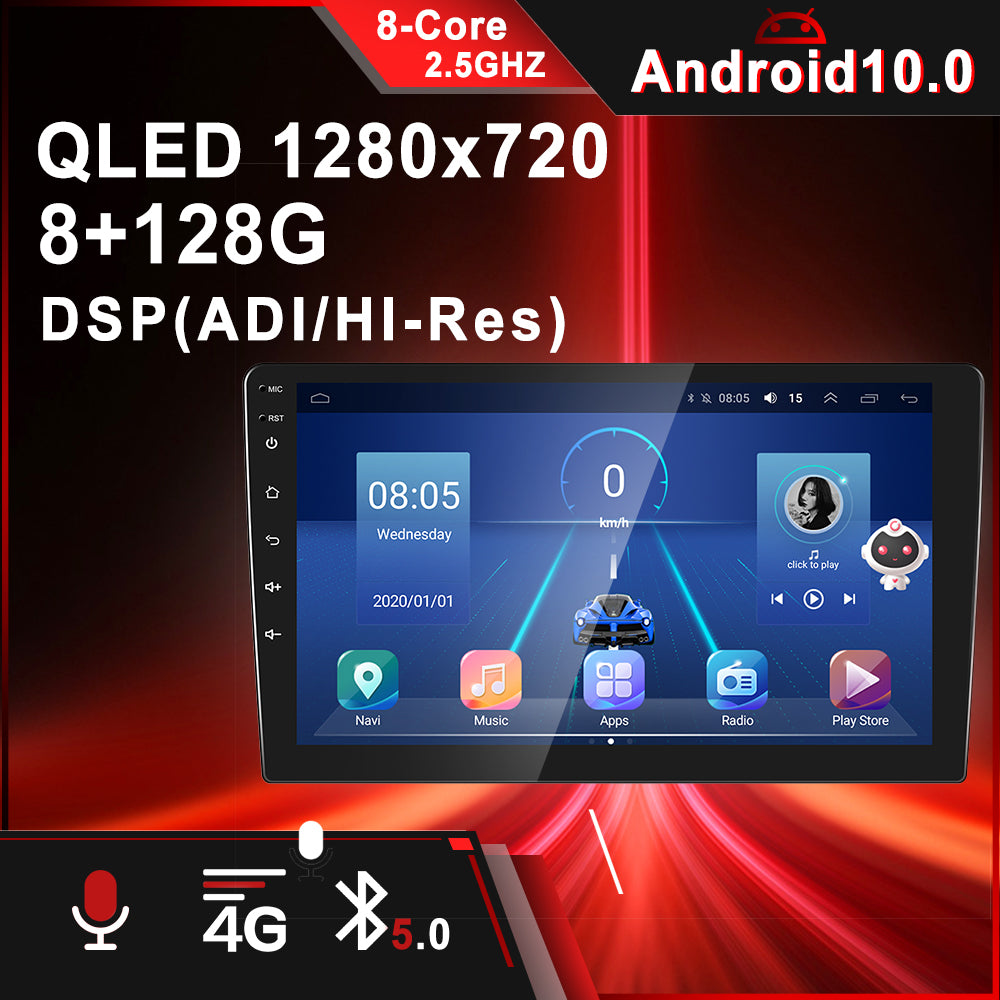 7/9/10.1 2Din Android bilradio - 8G 128G multimediavideospelare