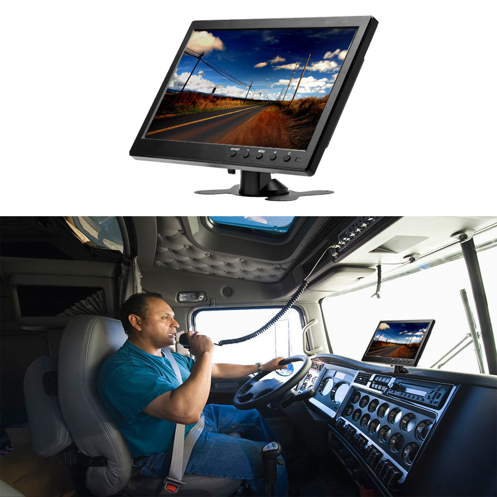 Draagbare LCD HD-monitor, 2-kanaals video-ingang, HDMI & VGA