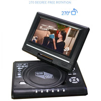 Portable DVD Player, 78 Inch Widescreen, USB/SD Card Support