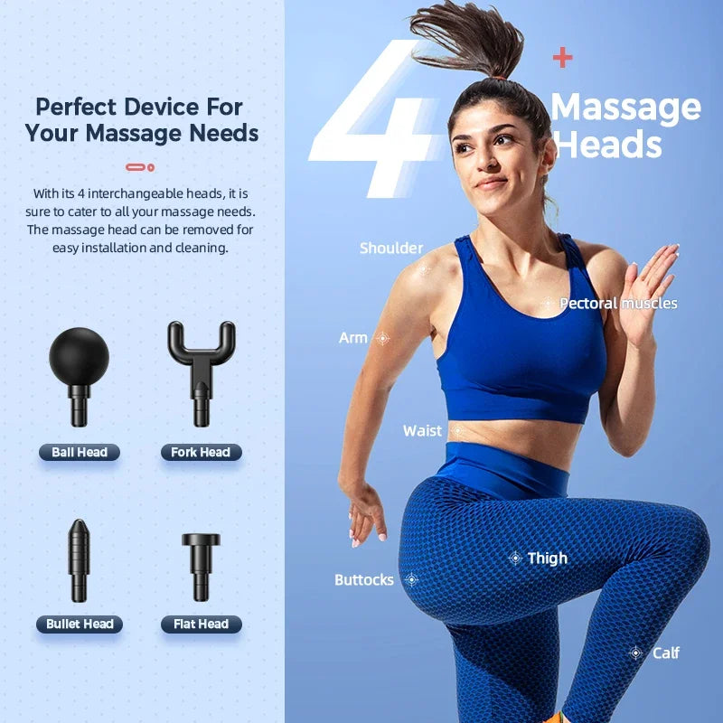 Portable Massage Gun, Vibration Therapy, Deep Tissue Relaxation